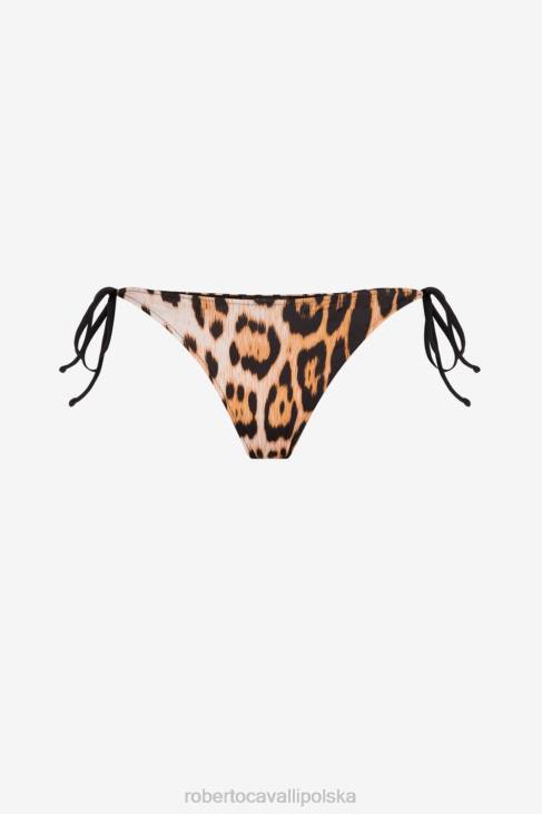 odzież moda 6D0R360 kobiety Roberto Cavalli Dół od bikini w panterkę