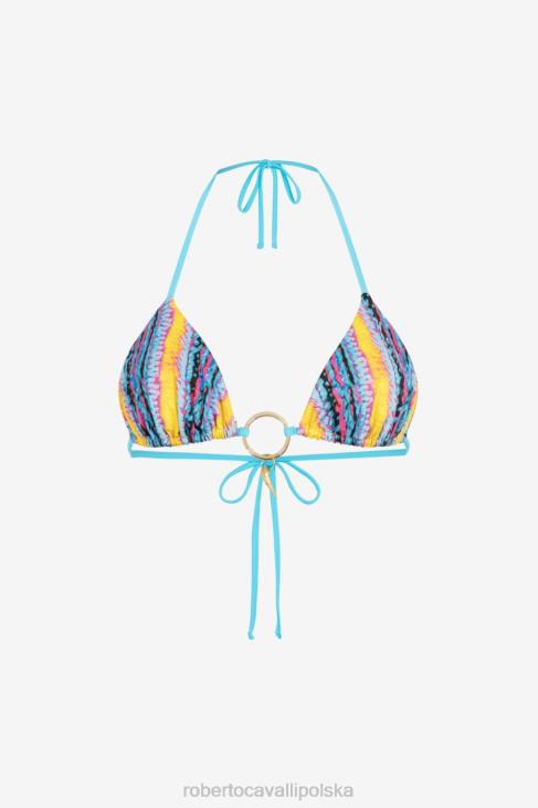 odzież moda 6D0R372 kobiety Roberto Cavalli Góra od bikini z zawieszką z logo