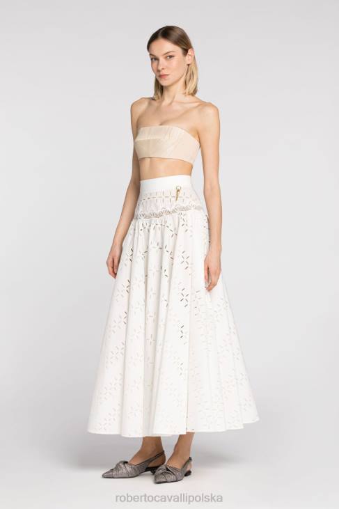 odzież elegancki 6D0R234 kobiety Roberto Cavalli plisowana spódnica maxi