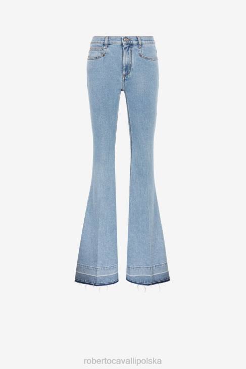 odzież elegancki 6D0R268 kobiety Roberto Cavalli Rozkloszowane jeansy ze średnim stanem