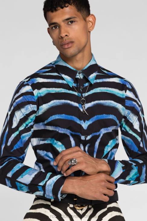 Akcesoria nikel 6D0R1154 mężczyźni Roberto Cavalli kolczyki z zębami tygrysa