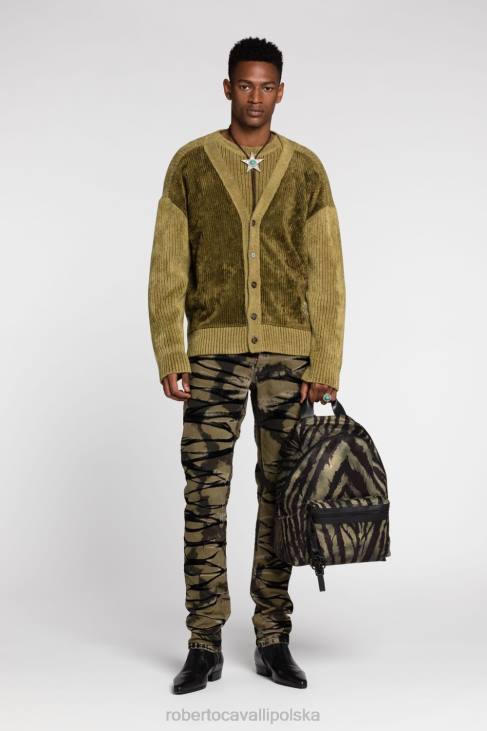 Akcesoria 4878 6D0R1174 mężczyźni Roberto Cavalli Lustrzany plecak w kształcie węża