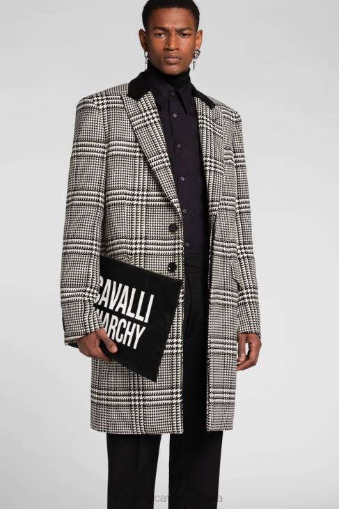 Akcesoria czarny 6D0R1210 mężczyźni Roberto Cavalli plecak ze sloganem