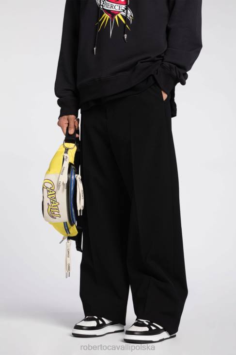 Akcesoria wojskowy 6D0R1193 mężczyźni Roberto Cavalli rc monogram-żakardowe etui na karty