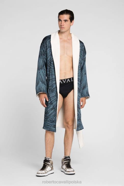 Akcesoria wdzięczny 6D0R1060 mężczyźni Roberto Cavalli patchworkowy ręcznik plażowy w panterkę