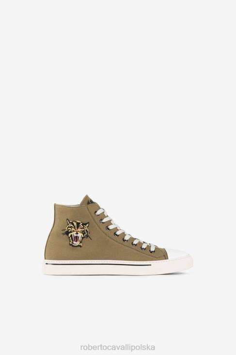 obuwie wdzięczny 6D0R1093 mężczyźni Roberto Cavalli wysokie trampki z logo