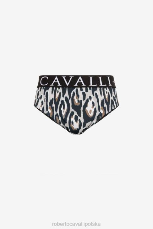 odzież elegancki 6D0R1036 mężczyźni Roberto Cavalli kąpielówki w panterkę