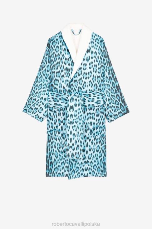 odzież elegancki 6D0R1064 mężczyźni Roberto Cavalli szata w panterkę