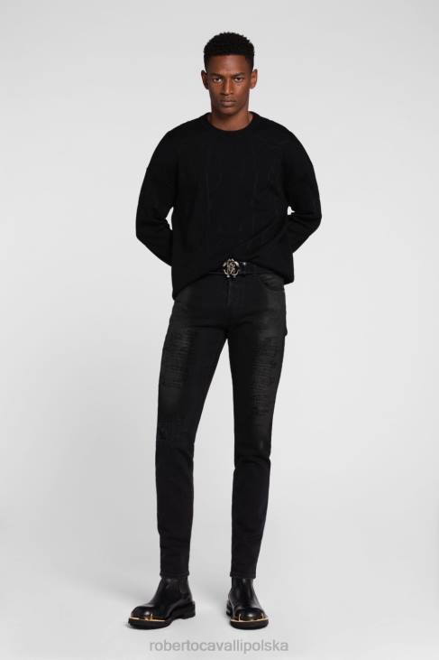odzież elegancki 6D0R1064 mężczyźni Roberto Cavalli szata w panterkę