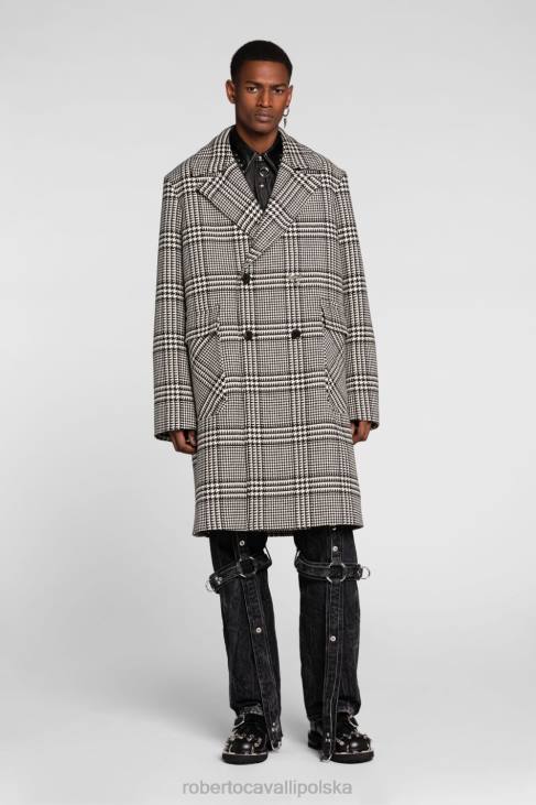 odzież 5051 6D0R811 mężczyźni Roberto Cavalli Koszula jeansowa rc z nadrukiem monogramu