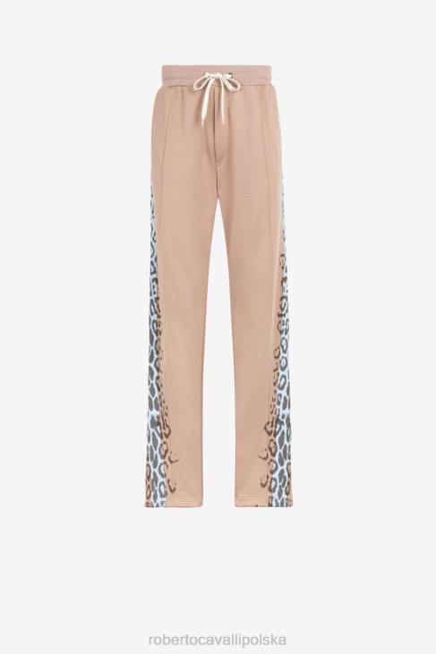 odzież gorący 6D0R987 mężczyźni Roberto Cavalli Spodnie dresowe w panterkę