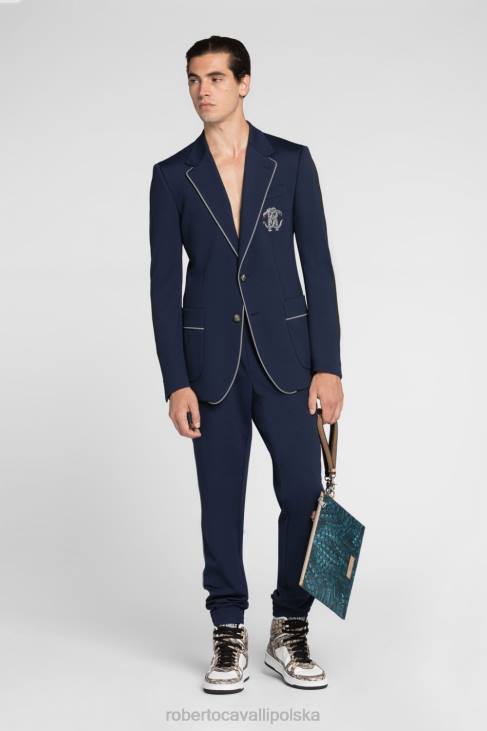 odzież gorący 6D0R987 mężczyźni Roberto Cavalli Spodnie dresowe w panterkę