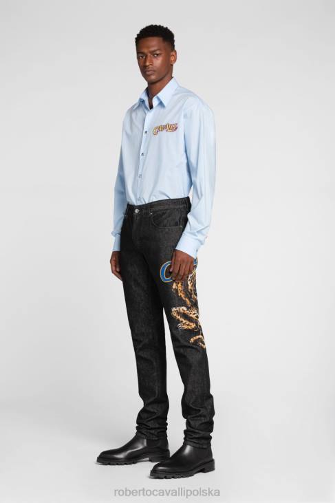 odzież moda 6D0R979 mężczyźni Roberto Cavalli spodnie